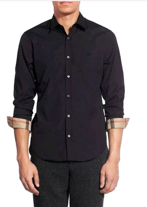 burberry button down mens|burberry men's button up shirt.